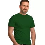 Camiseta Lisa de Algodão Verde Bandeira