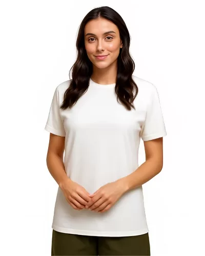 Camiseta de Algodão Branca