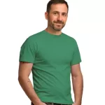 Camiseta de Algodão Masculina Verde