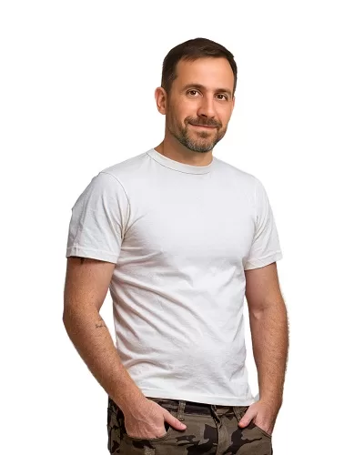 Camiseta de Algodão Branca - Imagem 2