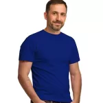 Camiseta Lisa de Poliéster Azul Royal