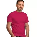 Camiseta Lisa de Poliéster Rosa Pink
