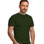 Camiseta Lisa de Poliéster Verde Militar