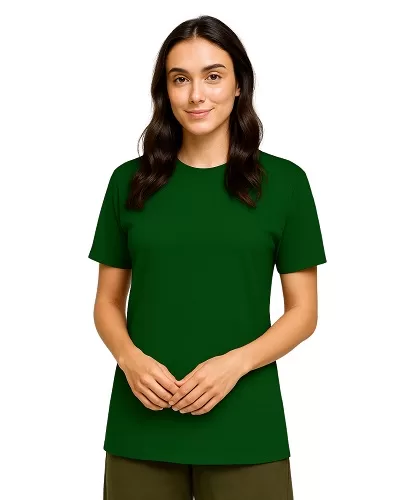 Camiseta Lisa de Algodão Verde Bandeira - Imagem 2