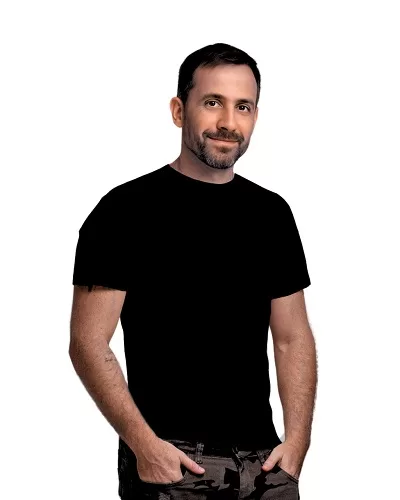 Camiseta Lisa de Algodão Preta